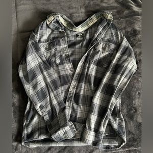 Black and gray flannel